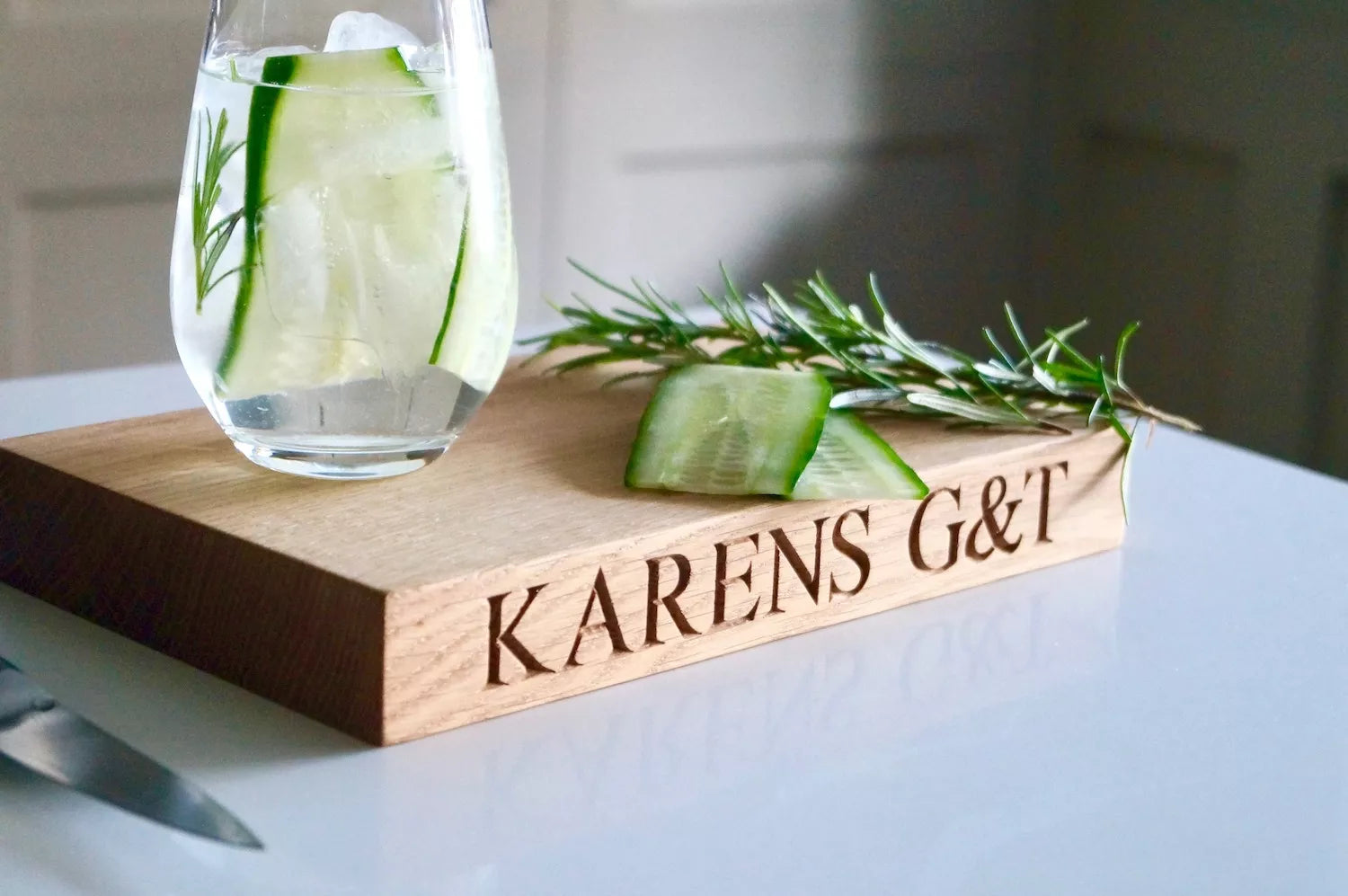 Small Personalised Oak Chopping Board