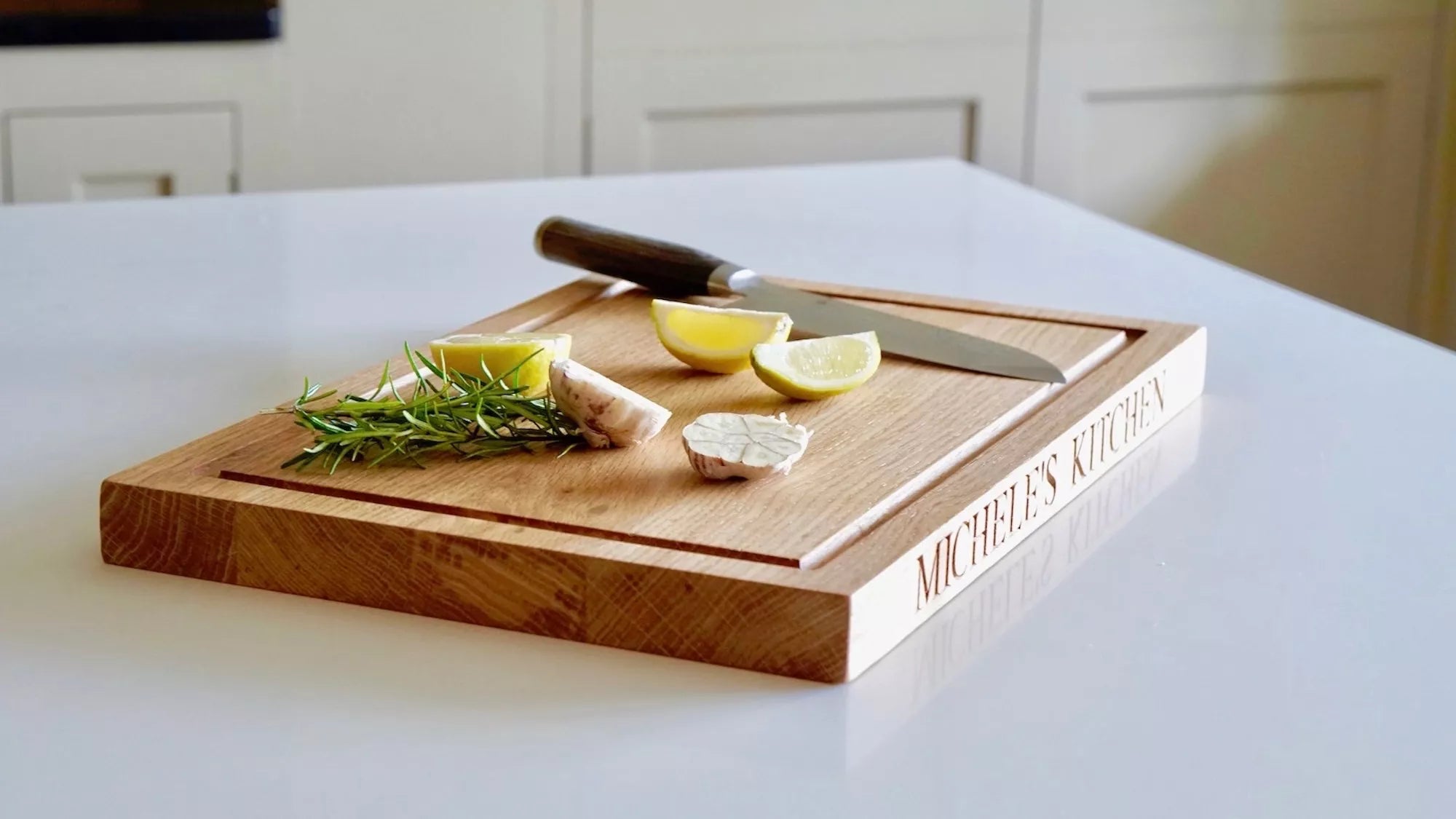 Small Personalised Oak Chopping Board